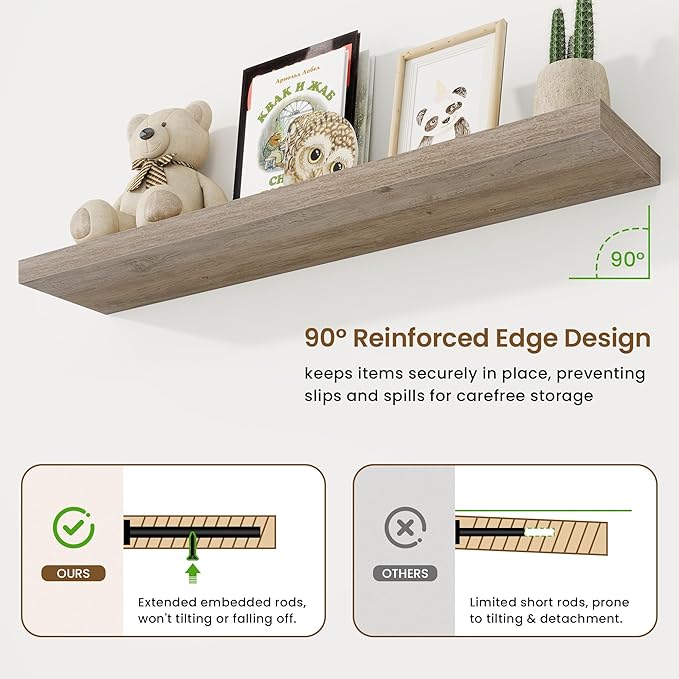 48in Floating Shelves for Wall, 48