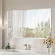 Keonjinn 48 x 30 Inch Bathroom Mirror Beveled, Rectangle Frameless Mirrors for Over Sink, Shatterproof, Modern Decorative for Living Room, Entryway, Bedroom, Horizontal/Vertical