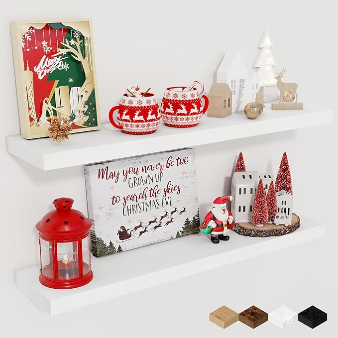 Fun Memories Floating Shelves for Wall, 27.5