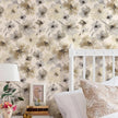 Floral Peel and Stick Wallpaper, Beige Yellow Watercolor Flower Contact Paper Peel and Stick for Bedroom Bathroom, Vintage Removable Waterproof Self Adhesive Wall Paper 118 x 17.3in, 14.4 sq.ft
