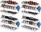 4 Pack Wall Mounted Shoe Rack, 3 Tier Hanging Shoe Rack Holds 48 Pairs, 17