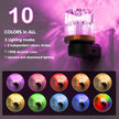 L LOHAS LED Night Light, Night Lights Plug into Wall with 10 Color Change RBG Nightlight Plug in Wall, Built in Dusk to Dawn Sensor for Hallway, Bathroom, Rooms