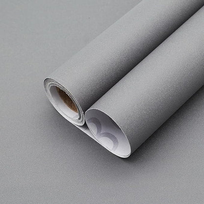 Yancorp 16"x394" Matte Gray Contact Papaer Peel and Stick Wallpaper Vinyl Wrap Countertop Wallpapers Waterproof for Cabinets Drawers Bedroom Kitchen Self-Adhesive Wallpaper