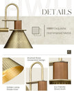 Antique Brass Wall Sconce, HWH Hammered Barn Wall Light Fixtures, 1-Light Single Sconce Vanity Light, Farmhouse Wall Lamp for Bedroom Bedside Kitchen Hallway, Hammered Metal Shade, 5HZG74B-L BG