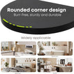 Small Wood Floating Shelves (2-Pack, 6-inch Diameter) - Round Sturdy Invisible Wall Mount Display for Small Plants,Toys,Bathroom,Living Room Storage & Modern Rustic Décor (Black)