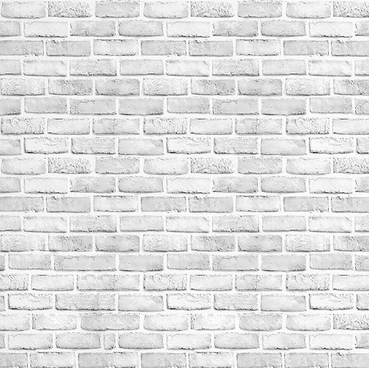 Hopeak White Brick Wallpaper, Self-Adhesive Peel and Stick Wallpaper Waterproof and Removable Good for Home Decoration and Furniture Renovation (17.5 x 394Inch)