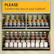 Expandable Carbon Steel Spice Rack Organizer for Pantry, Adjustable 3-Tier Ladder Shelf,Holds Up to 24 Cans,Kitchen Countertop Organizer, Rustproof Storage Rack for Spices, Cans, Sauces & Dry Goods