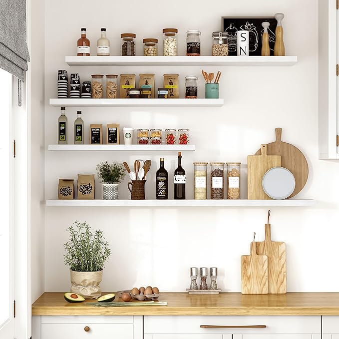 Vivelove 10 in Deep Floating Shelves for Wall, 30