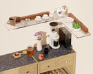 Acrylic Floating Shelves with Solid Wood Base, Wall Mounted Shelf for Plants, Perfume, Nail Polish, Bathroom, Bedroom & Living Room Décor