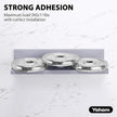 YOHOM Gray Adhesive Floating Shelf No Drilling for Bathroom Tile Wall Stick on Shower Shelf Rack Organizer 14.96inch