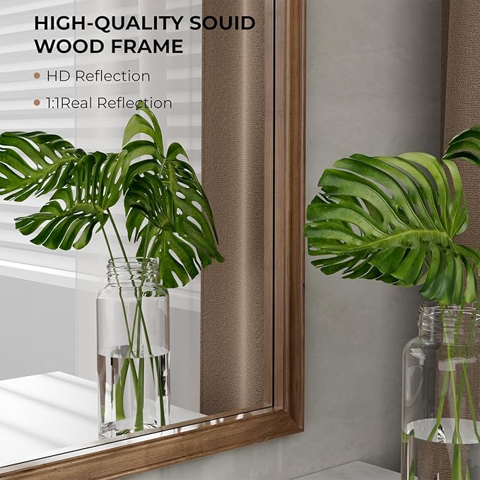 WallBeyond Wood Bathroom Mirrors for Wall Mounted, 20