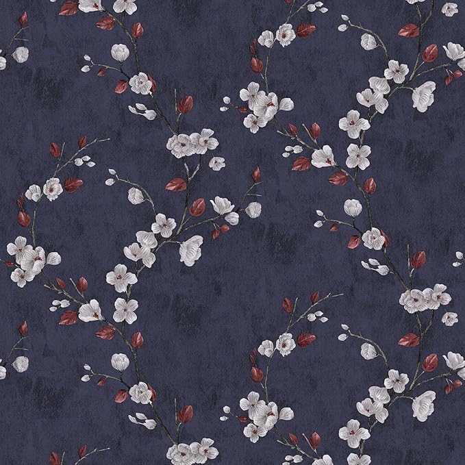 Floral Peel and Stick Wallpaper Flower Tree Contact Paper A Set of 17.5