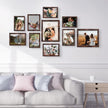 LUCKYLIFE Picture Frame Set 10-Pack, Gallery Wall Frame Collage with 8x10 5x7 4x6 Frames in Brown Finishes