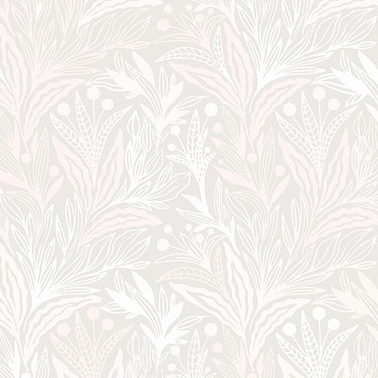Peel and Stick Wallpaper Boho Contact Paper Beige Neutral Leaf Wall Paper Modern Self Adhesive Removable Wallpaper for Bedroom Living Room Waterproof Vinyl Roll 17.3"x393"
