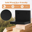 Small Floating Shelf for Wall Set of 6,Mini Shelves for Display Small Figurine,Plant,Collectibles,Wall Shelves for Bedroom Living Room Bathroom Kitchen Decor（Black）