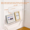 CY craft 6 PCS Acrylic Invisible Floating Bookshelf for Kids Room,15 inch Modern Picture Ledge Display Toy Storage Wall Shelf 5MM Thick U Shelves Storage Rack