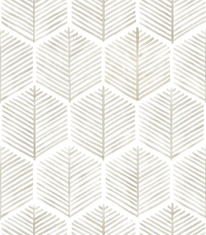 MelunMer Modern Peel and Stick Wallpaper Boho Contact Paper for Cabinets/Drawers 276In L 17.3In W Self Adhesive Removable Wallpaper for Bedroom/Bathroom Waterproof Geometric Contact Paper Beige/White