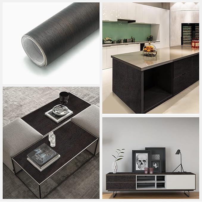 Wood Grain Wallpaper Self Adhesive Wallpaper Vinyl Wrap Removable Peel and Stick Contact Paper for Shelf Liner Countertop Desk Table Cabinets 16