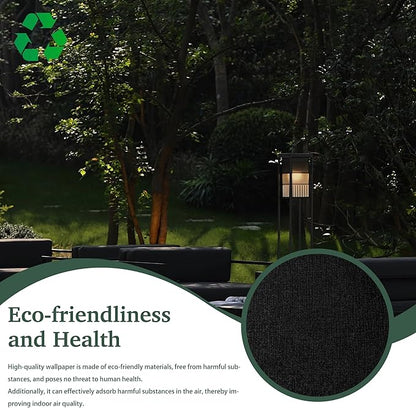 Dimoon 590''x17.7'' Peel and Stick Wallpaper Black Contact Paper for New Environmentally Friendly Materials Thickening Upgrade Embossed Renter Friendly Wall Paper Modern Vinyl Wrap Countertop Bedroom