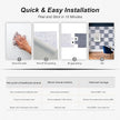 WoveN SounD Brick Acoustic Wall Panels Seamless Visual, High Density, Sound Proof Wall Decor, Noise Blocker Felt Wall Tiles for Home, Studio, Office & Focus Zones (Moon & Silver Gray), 16x12x0.4 Inch