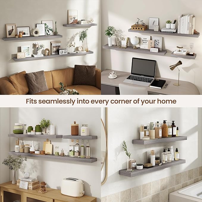 55 Inch Floating Shelves for Wall 2 Pack, 55