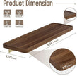 Danpoo 16 Inch Bathroom Shelves, Small Floating Shelf for Wall, Wooden Shelf for Bathroom, Living Room, Kitchen