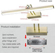 FUNCHDAY Picture Light, Wireless Rechargeable Gallery Lights with Remote, 280LM 48 LED Dimmable Painting Lighting, 16in Battery Operated Art Lights for Paintings,Wall Artwork (Antique Brass)