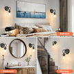 Wall Sconces Set of 2 Modern Vanity Light Fixtures for Bathroom Black Wall Mount Lighting Lamp Hardwired Farmhouse Wall Lights with 6 Inch Clear Glass Shade for Bedroom Living Room Mirror