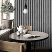 Yun-aeon Natural Wood Peel and Stick Wallpaper Grey Wood Slats - 17.3