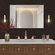 Brown Peel and Stick Self Adhesive Wallpaper - Removable Waterproof Bathroom Countertop Contact Paper - Kitchen Vinyl Wrap for Cabinet Countertops - Wall Cover Counter Top Paper 15.7