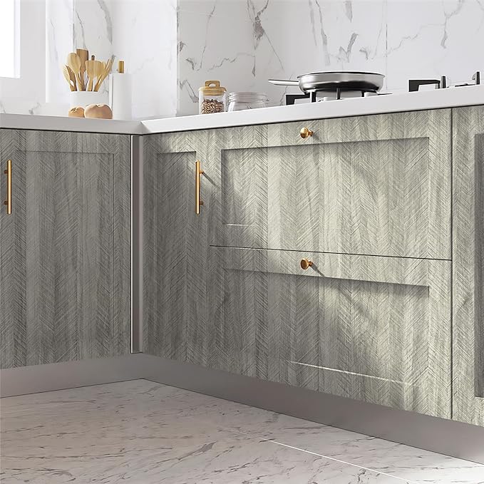 Safiyya 118"×15.7" Contact Paper Peel and Stick Wallpaper Wood Contact Paper for Countertops Wall Paper Self Adhesive Removable Wallpaper for Cabinets and Drawers Waterproof Vinyl
