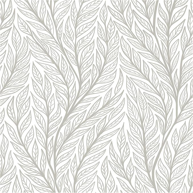 Leaf Wallpaper Peel and Stick Boho 17.3