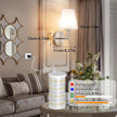 Battery Operated Wall Sconces Set of 2, Wireless Wall Light with 10000mAh RGB Dimmable Magnetic Bulb, Rechargeable Wall Sconce with Remote Control for Bedroom Living Room