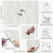 Leaf Peel and Stick Wallpaper Boho 17.3