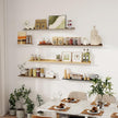 Axeman 48 Inch Floating Shelves | Picture Ledge Shelf Set of 2 | Rustic Grey Wall Shelves with Lip | Grey Picture Shelf for Wall with Ledge | Photo Ledges 48 Inch