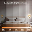 Vintage Battery Operated Wall Sconces with Remote, Amber Rechargeable Wireless Wall Sconces with Magnetic LED Bulbs, Indoor Shell Shaped Wall Lights for Living Room, Bedroom, Bedside, Doorway