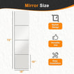 Delma Frameless Mirror Tiles 18
