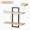 Wall Shelves for Living Room: Decorative Solid Floating Shelves Above Sofa Beside TV for Plant Vase Figurine Trinkets Collectibles