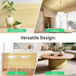 Natural Bamboo Wall Panel for Interior Wall Decor, Renewable Pole Wrap Wainscoting Paneling for Wall Ceiling Furniture Cabinet Office, 12 x 96 Inch, Raw