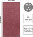 Acoustic Panels 12-Pack Soundproof Wall Panels 24