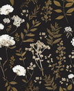 Dark Floral Wallpaper Peel and Stick Boho Wallpaper 17.5in x 393in Vintage Leaf Contact Paper Vinyl Waterproof Self Adhesive Leaf Botanical Wall Paper for Bedroom Walls Kitchen Cabinet