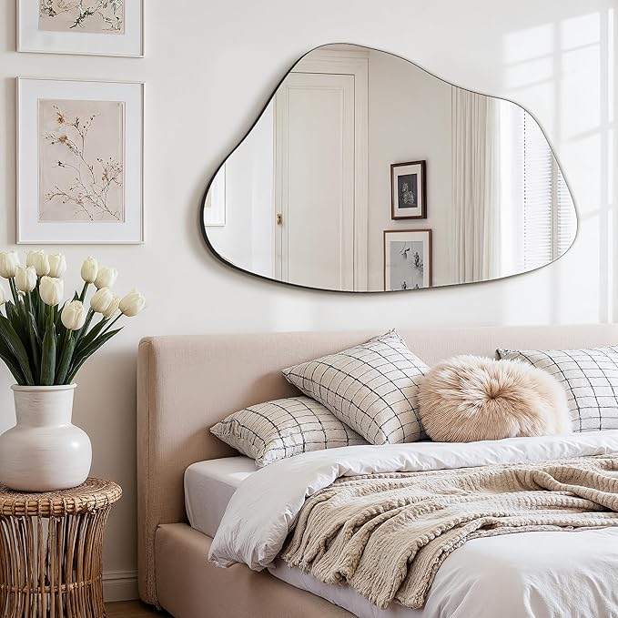 FICTOR Irregular Asymmetrical Wall Mirror, 36
