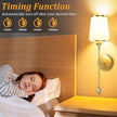 PAIHOME Gold Wall Sconces Set of Two, Wireless Battery Operated Wall Sconces with 5000mAh Dimmable 15 Colors Bulb and Remote, Rechargeable Wall Sconce for Bedroom Living Room Bathroom Hallway