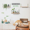 MITIME Leaf Rope Hanging Floating Shelves, Wall Swing Storage Shelf for Home Decor.17, 3-Pack (Light Color)