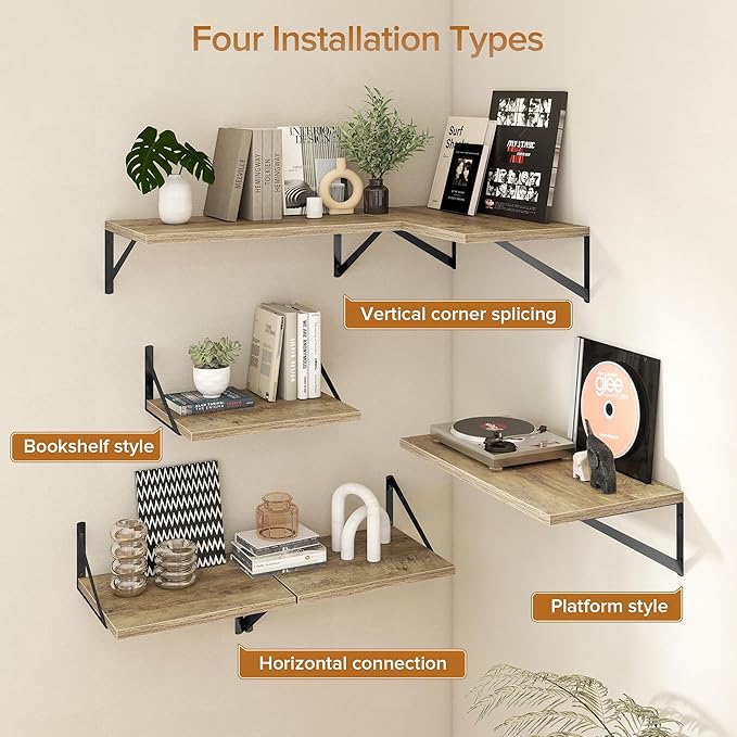 Deep Floating Shelves Wall Mounted, 16