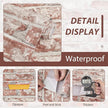 Sevalo Red Brick Wallpaper Peel and Stick Contact Paper for Walls 3D Faux Brick Contact Paper Self-Adhesive Removable Wallpaper for Bedroom Kitchen Backsplash Dorm Room Fireplace Accent 17.3inW 197inL