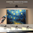 ZitoStory Battery Operated Picture Light with Remote,Wireless Dimmable Art Lights for Paintings Rechargeable Gallery Light Artwork Lighting for Canvas, Portrait (Black,20'' Inch)
