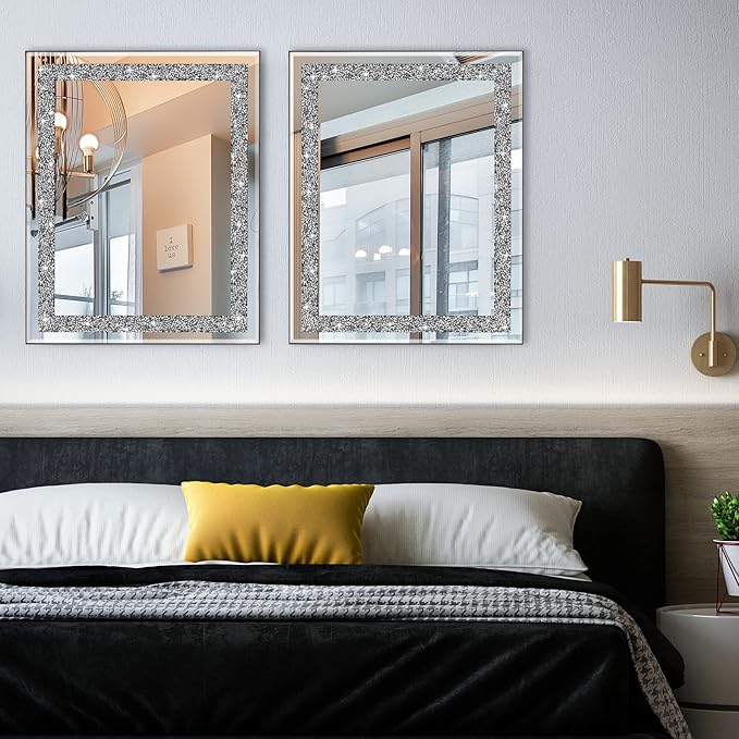 Ruomeng Rectangular Wall Mirror, 16