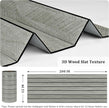 Grey Wood Wall Panels Textured Wood Slats 3D Soundproof Wall Panels Peel and Stick Shiplap 12