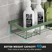 Moforoco Shower Caddy Shelf Organizer Rack, Self Adhesive Black Bathroom Shelves Basket, Home Farmhouse Wall Inside Organization and Storage Decor Rv Accessories, First Camper Apartment Essentials